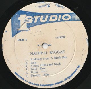 Reggae Lp Studio One Label Orig Press V/a " Natural Reggae "