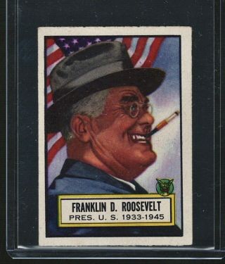 1952 Topps Look N See 1 Franklin Roosevelt