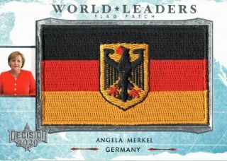 Decision 2020 - Flag Patch - World Leaders - Angela Merkel - Germany