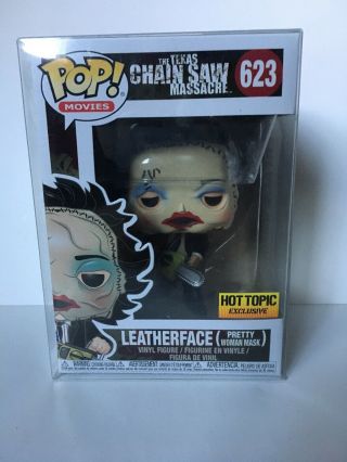 Texas Chainsaw Massacre Leatherface Hot Topic Exclusive Pop 623 W/ Protector
