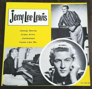 Jerry Lee Lewis Sun 45 Ep Orig.  Epa - 109 Cover Only Rockabilly Nm