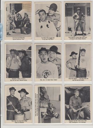 1965 Fleer Gomer Pyle Complete Set Of 66 Cards