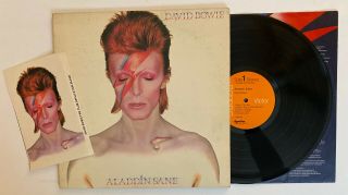 David Bowie - Aladdin Sane - 1973 Us 1st Press Lsp - 4852 (vg, ) Fan Club Form