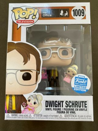 Dwight Schrute With Princess Unicorn Doll Funko Pop - The Office Sdcc Exclusive