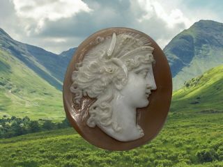 Cameo Of Demeter (ceres) Hellenic Goddess Of Sowing,  Cultivating,  Harvesting