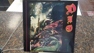 Dio " Where Eagles Blare " 1987 Metal 2lp Poster Vinyl Nm Dutch Unofficial Release