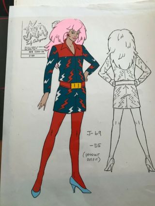 Jem And The Holograms Production Model Cel Plus One.  Rare Hand Painted
