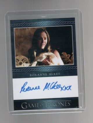 2020 Game Of Thrones The Complete Series Roxanne Mckee Autographed Card 2