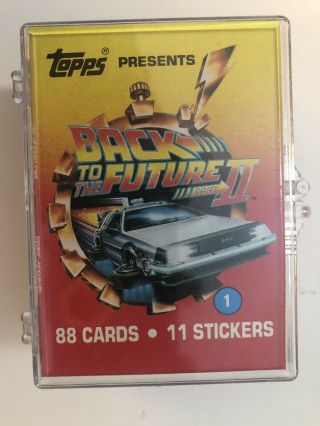 1989 Topps Back To The Future Part Ii Complete 88 Card & 11 Sticker Set