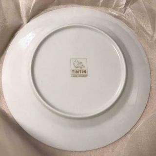 Not Limited item RARE TINTIN SNOWY Dish Plate Ceramic ① F/S 2