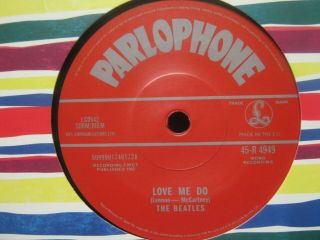 Record 7” Single The Beatles Love Me Do Gold Withdrawn Issue 3743
