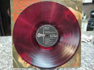 The Beatles Rubber Soul Odeon Record Album Red Vinyl Japan Lp Op - 7450 Insert
