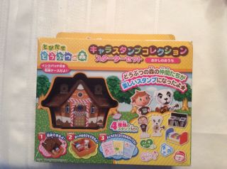 Very Rare Animal Crossing Character Figure Stamp Starter Set Takara Tomy