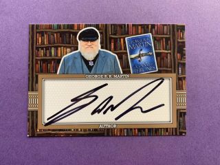 George Rr Martin Autograph Trading Card 1/1 Author Auto Game Of Thrones