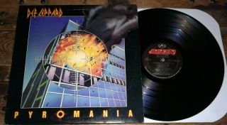 Def Leppard Pyromania Vinyl Lp 1983 1st Press " 72 " Prc Pressing