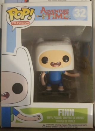 Funko Pop Television Adventure Time 32 Finn Vinyl Figure (vaulted)