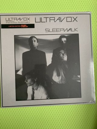 Ultravox Sleepwalk 12 " Single Clear Vinyl Record Store Day Rsd 2020