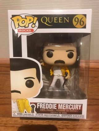In Hand Funko Pop Music Rocks Freddie Mercury Queen 96 Wembley