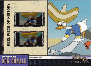 2003 Disney Treasures Film Cel Reel Piece Of History Don Donald Duck Ph11