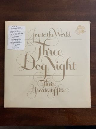 Three Dog Night Joy To The World Their Greatest Hits Lp Hype Sticker