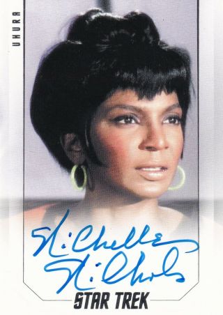 Star Trek Inflexions Autograph Card Nichelle Nichols As Uhyra