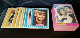 Grease Movie Series 1 Vintage Card Set 1 - 66 Cards Topps 1978,  Stickers