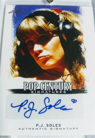 2012 Leaf Pop Century Pj Soles Auto Autograph Halloween