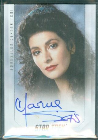Star Trek Inflexions Marina Sirtis As Counselor Deanna Troi Autograph Card