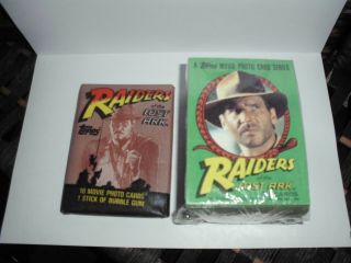 1981 Topps Indiana Jones Raiders Of The Lost Ark Complete Set 88 Cards & Wax Pak