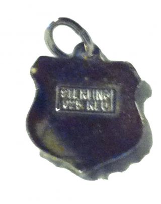 Vintage Reu Sterling/enamel Mississippi Bracelet/travel Charm