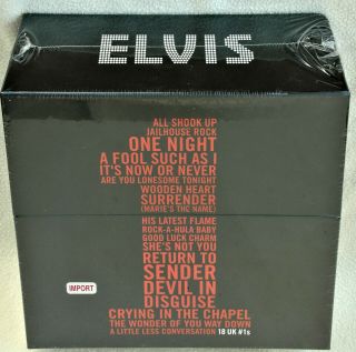 Elvis Presley Limited Uk No.  1 Singles Box Set Numbered W/10 Inch All Shook Up