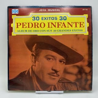 Pedro Infante Record Set Of 2lp Album De Oro Con Sus Grandes Exitos Orfeon Vg/vg