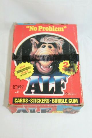 1987 Topps Alf Tv Show Series 2 Box 48 Trading Card Packs