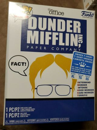 Funko Pop Tees The Office Dunder Mifflin Dwight T - Shirt Size Xl Large Target