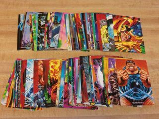 1992 Marvel Masterpieces Complete 100 Card Set In
