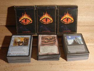 Middle Earth: The Wizard Collectible Trading Card Game 3 Decks Lord Of The Rings