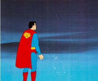 Friends Hanna - Barbera hand Painted Production Cel Superman 2
