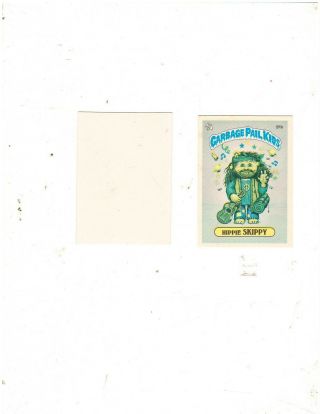 1986 Garbage Pail Kids Series 3 Non Die Cut 91b Factory Miss Print Sticker