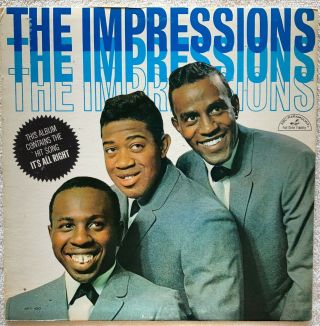 The Impressions Self Titled First Album Abc Paramount 450 Mono Nm