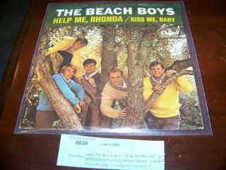 Beach Boys Kiss Me,  Baby/ Help Me,  Rhonda - Capitol 5395 45 & Ps