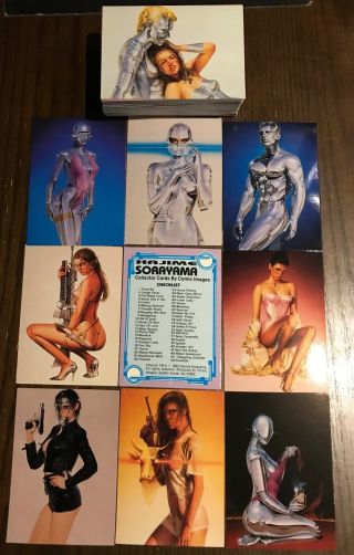 1993 Comic Images Hajime Sorayama Sexy Robots & Pinups Complete 90 Card Set