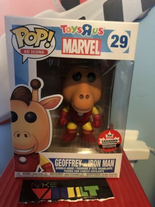In Hand 2018 Canadian Convention Toysrus Funko Pop Geoffrey As Iron Man 29