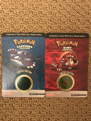 Limited Edition Pokemon Sapphire And Ruby Collector 