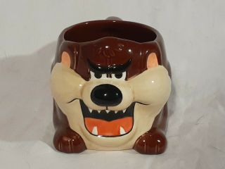 1989 Applause Warner Bros Taz Tasmanian Devil Ceramic Cup Mug Conditio
