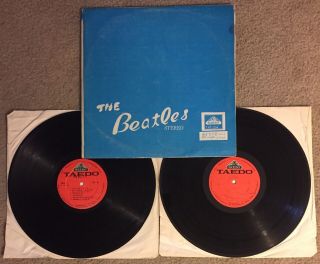 The Beatles White Album 2x Lp Korea Import Tae Do Records Label Gatefold Rare