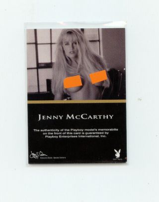 Playboy 2017 Bbr Jenny Mccarthy Archived Playmate Memorabilia Sp Goldswatch