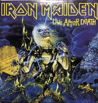 Iron Maiden Live After Death 1985 1st Pressing 2x Vinyl Lp Includes Booklet
