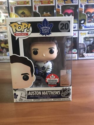 Funko Pop Nhl Auston Matthews 2018 Canadian Con Exclusive Toronto Maple Leafs