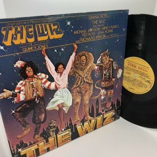 The Wiz Michael Jackson Diana Ross Soundtrack Vinyl Record Lp Ex