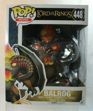 Funko Pop Movies Balrog Lord Of The Rings 448 Vinyl Figure